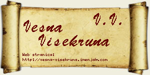 Vesna Višekruna vizit kartica